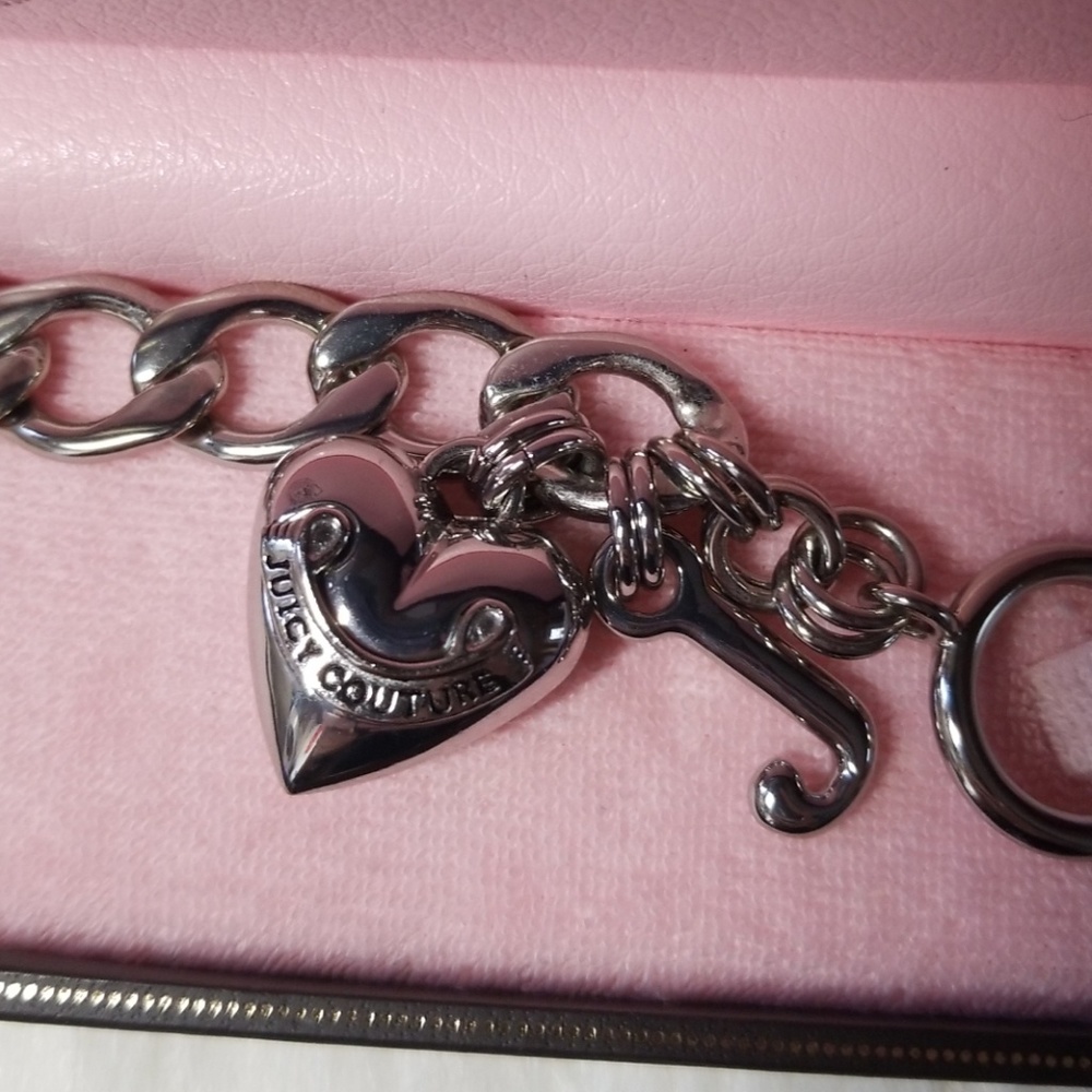 Juicy Couture Silver Starter Charm Bracelet - Picture 2 of 3